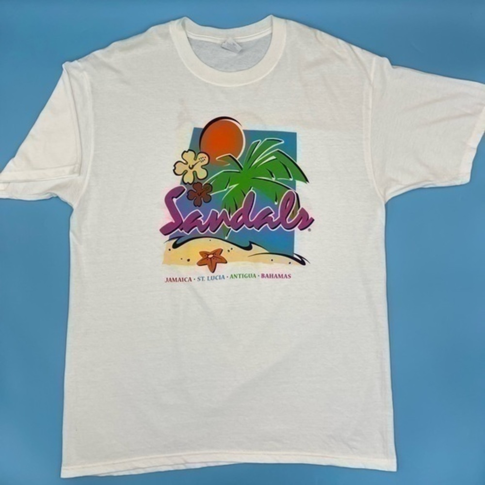 Like NEW! Jamaica / St. Lucia / Antigua / Bahamas Cruise Graphic T-shirt